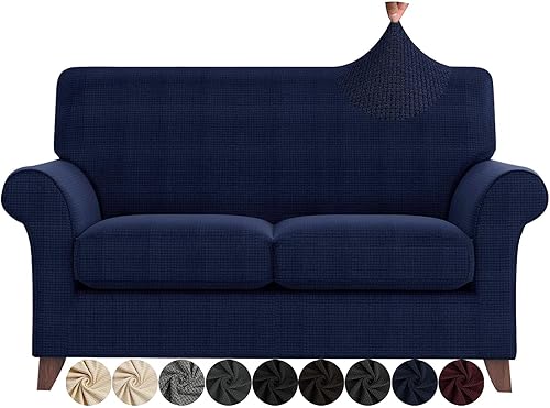 Miniatura 1 de ZNSAYOTX - Fundas de sofá para sala de estar (4 piezas), antideslizantes, fundas de sofá para 3 cojines, sofá, mascotas, perros, funda lavable a