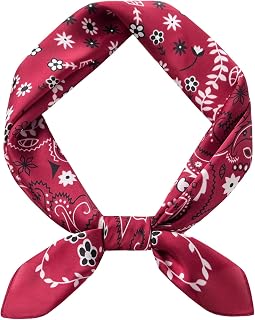 Men's Geometric Print Scarf, Western Cowboy Style, Versatile Headwear and Neckwear, With Gift Packed