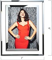 Vista 5 de SIMON'S SHOP Marcos de fotos de 5 x 7, para pared y mesa, de 5 x 7 pulgadas, para bodas, aniversarios, cumpleaños, inauguración de la casa, marcos