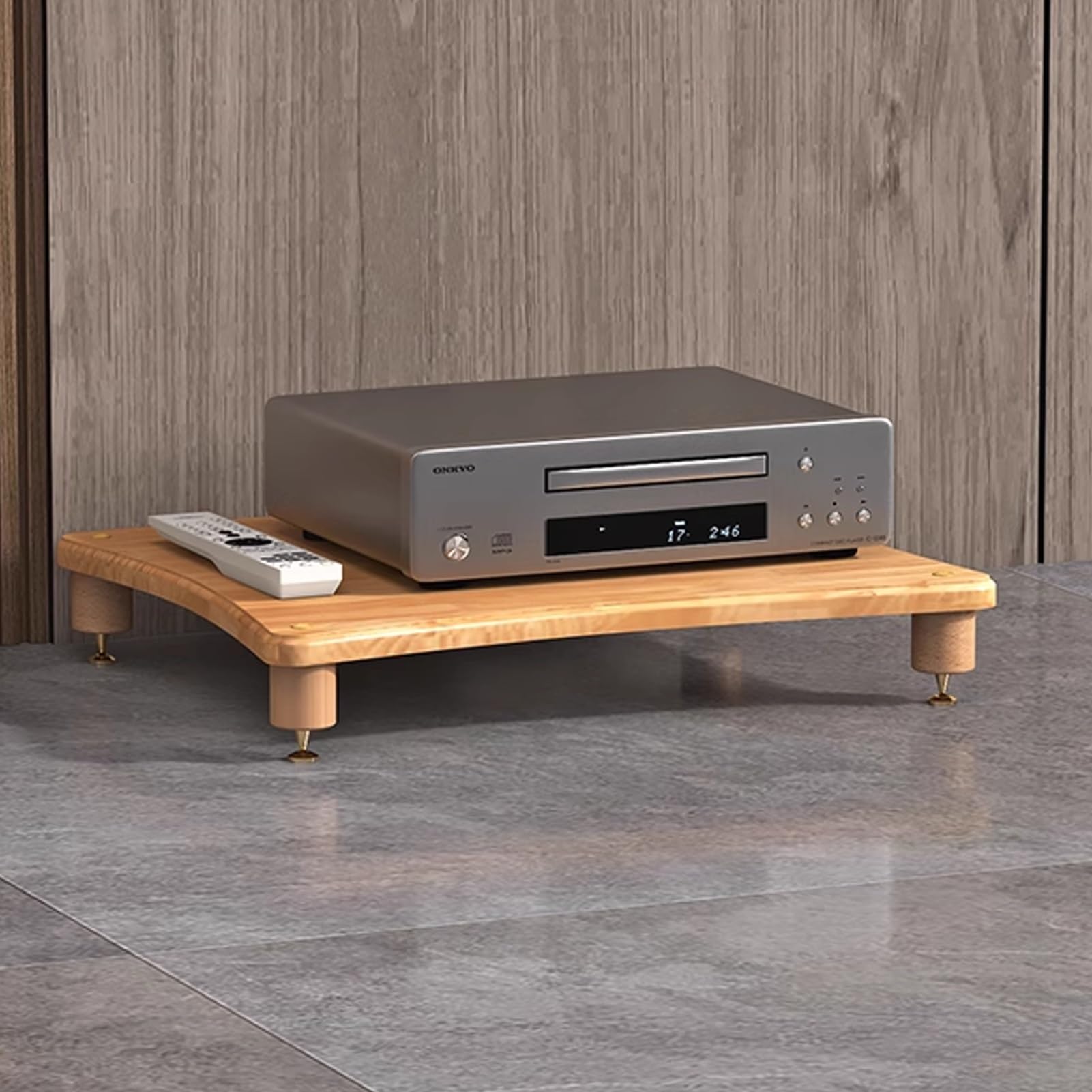 Supporto per giradischi in legno, con ripiani in vinile, console TV e rack stereo per soggiorno, camera da letto