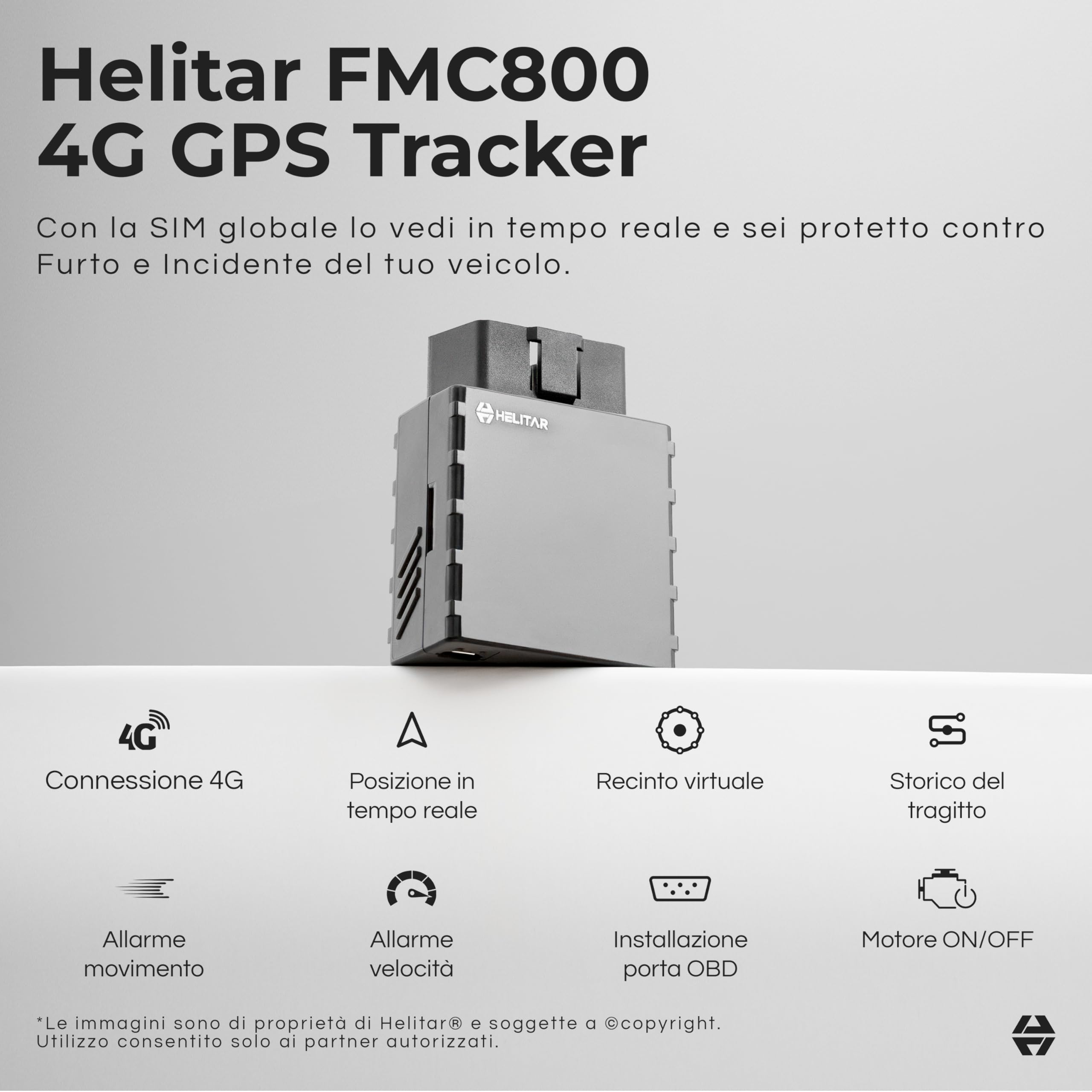 Localizzatore GPS per Auto - Porta OBD - 5 Anni di Tracciamento Inclusi - Garanzia su Furto e Incidente Del Tuo Veicolo - GPS Tracker con Copertura Globale