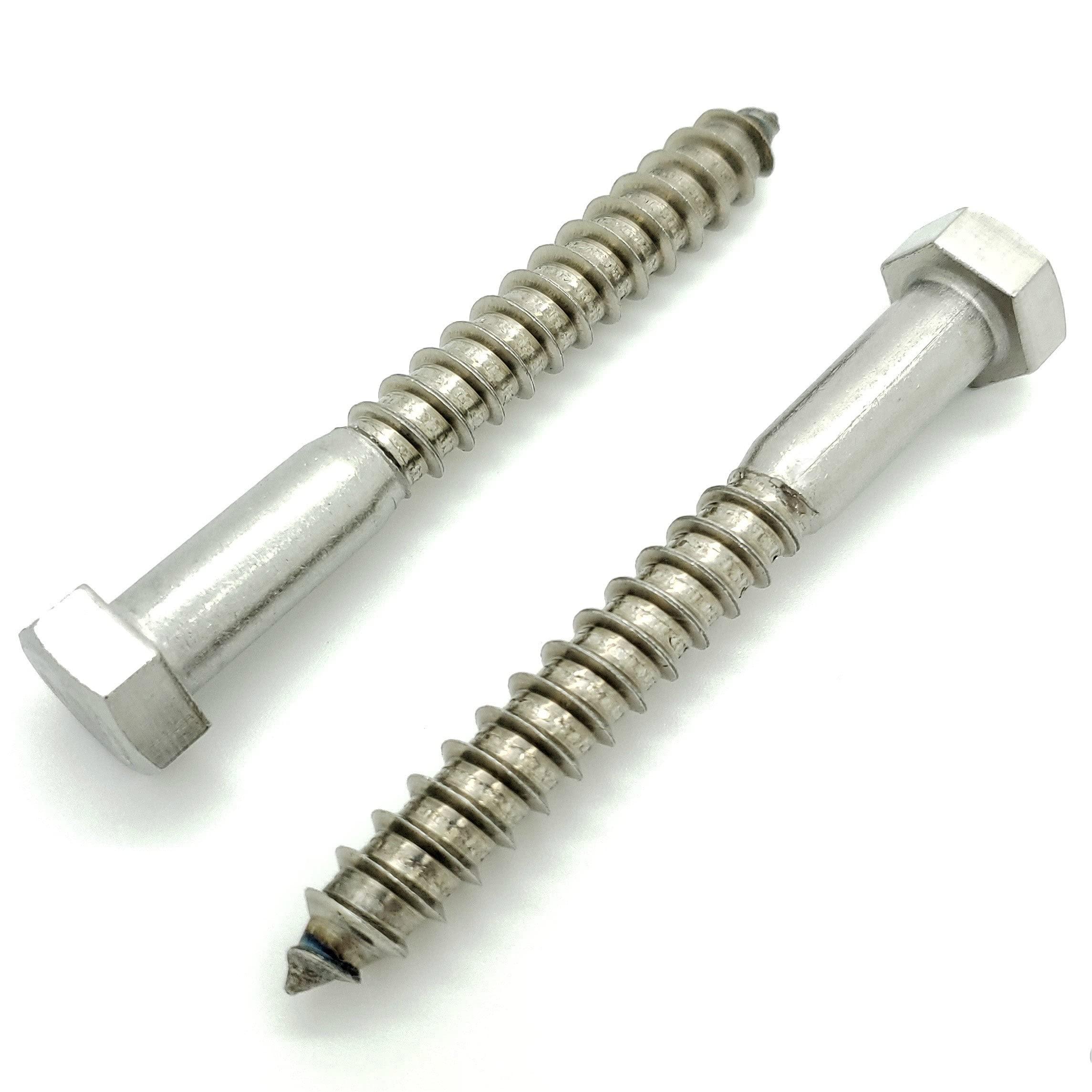 3/8" x 3" 304 Stainless Steel Hex Lag Bolt Screws (BCP1148)