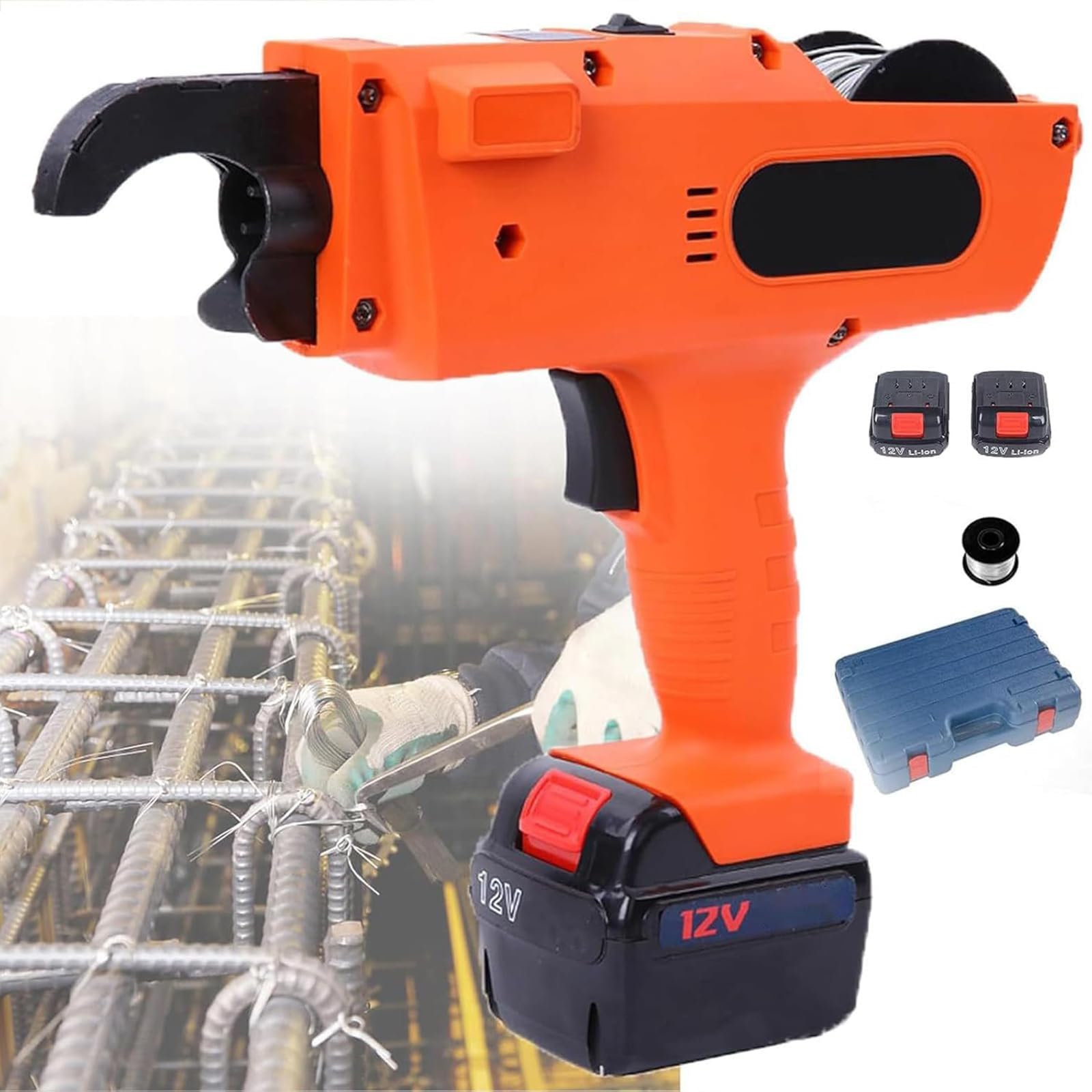 Electric Rebar Tie Tool, Automatic Wire Tying Machine for Fast Knotting in Construction and Civil Engineering