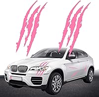 Vista 13 de Claw Marks Calcomanías para faros delanteros, calcomanías de vinilo para autos deportivos, color verde cromado, 15.8 pulgadas, 2