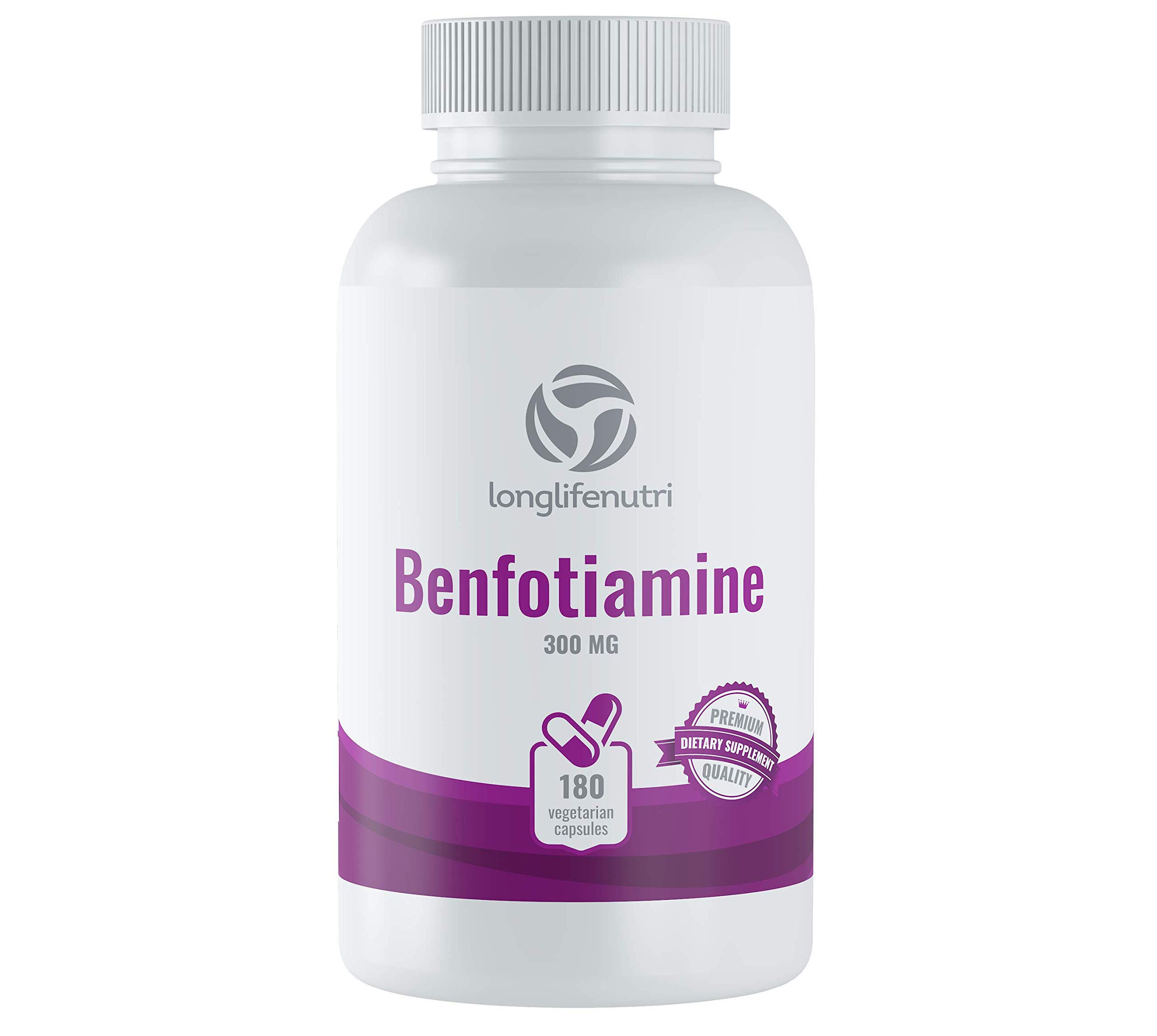 Buy Benfotiamine 300mg 180 Vegetarian Capsules FatSoluble Vitamin B1