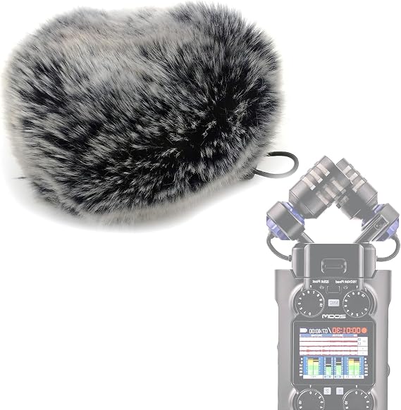Furry Windscreen for Zoom H5 H5Studio H2Essential H2 Essential Deadcat | H5 Studio Handy Recorder Windshield, Microphone Accessory,