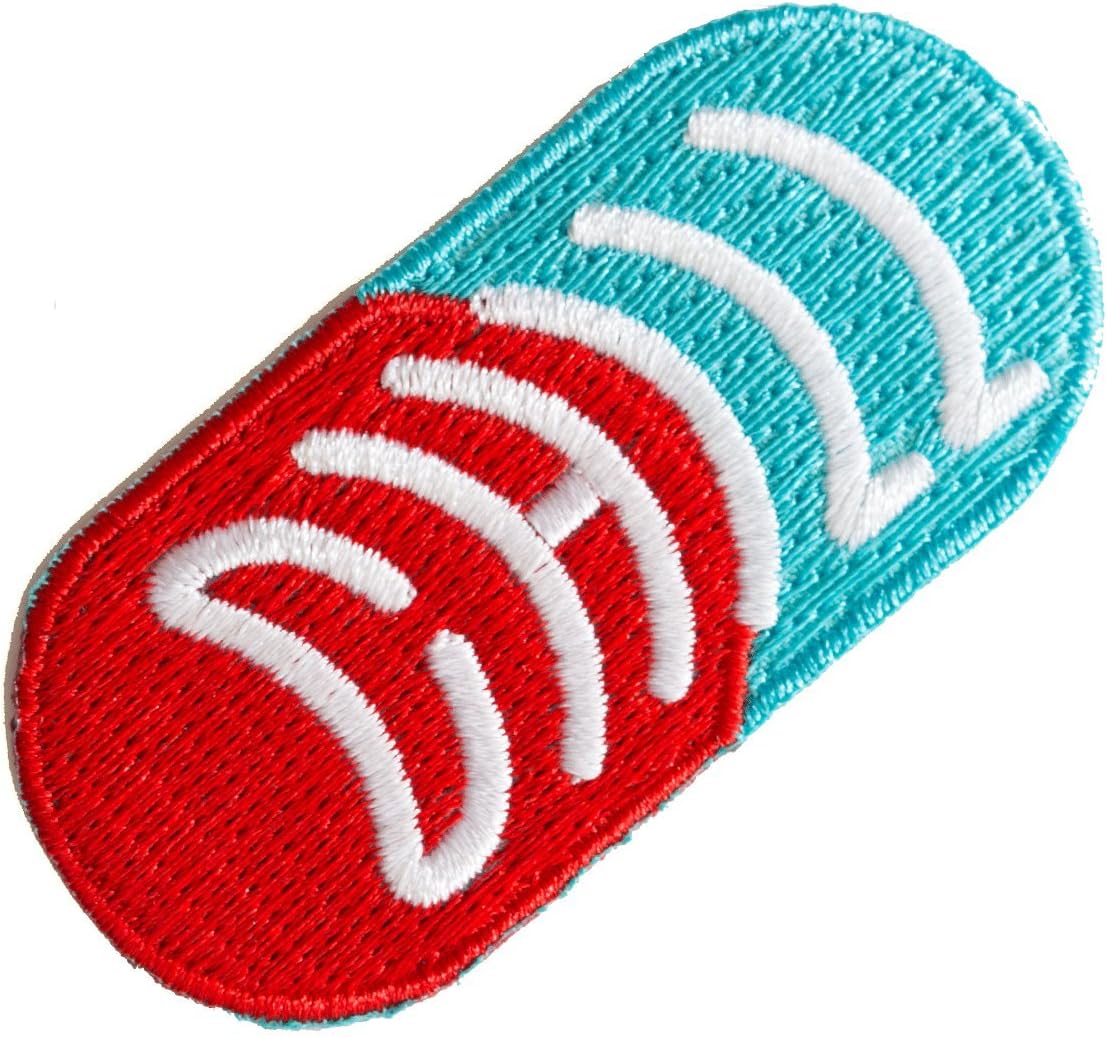 These are Things Chill Pill Embroidered Iron On Or Sew On Patch