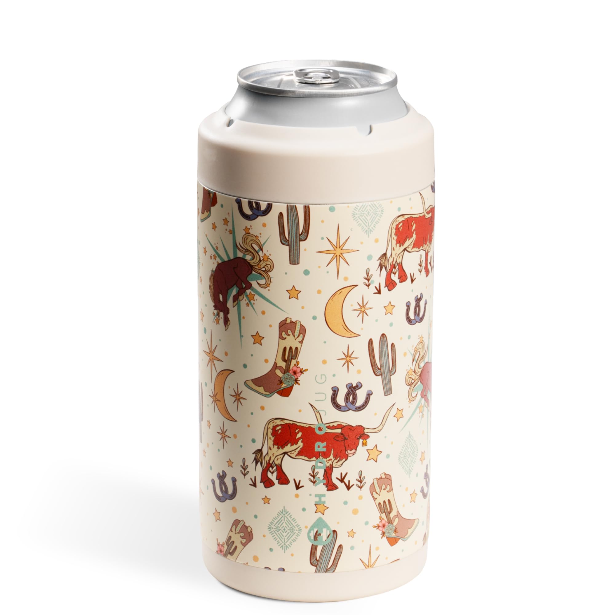 HydroJug Tall Can Cooler 16 oz, Stainless Steel Can Holder, Rodeo