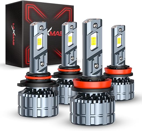 Laxmas 9005 H11 Fog Lights, 1:1 Size H4 Bulb Plug And Play, Fog Lights, Pack of 
