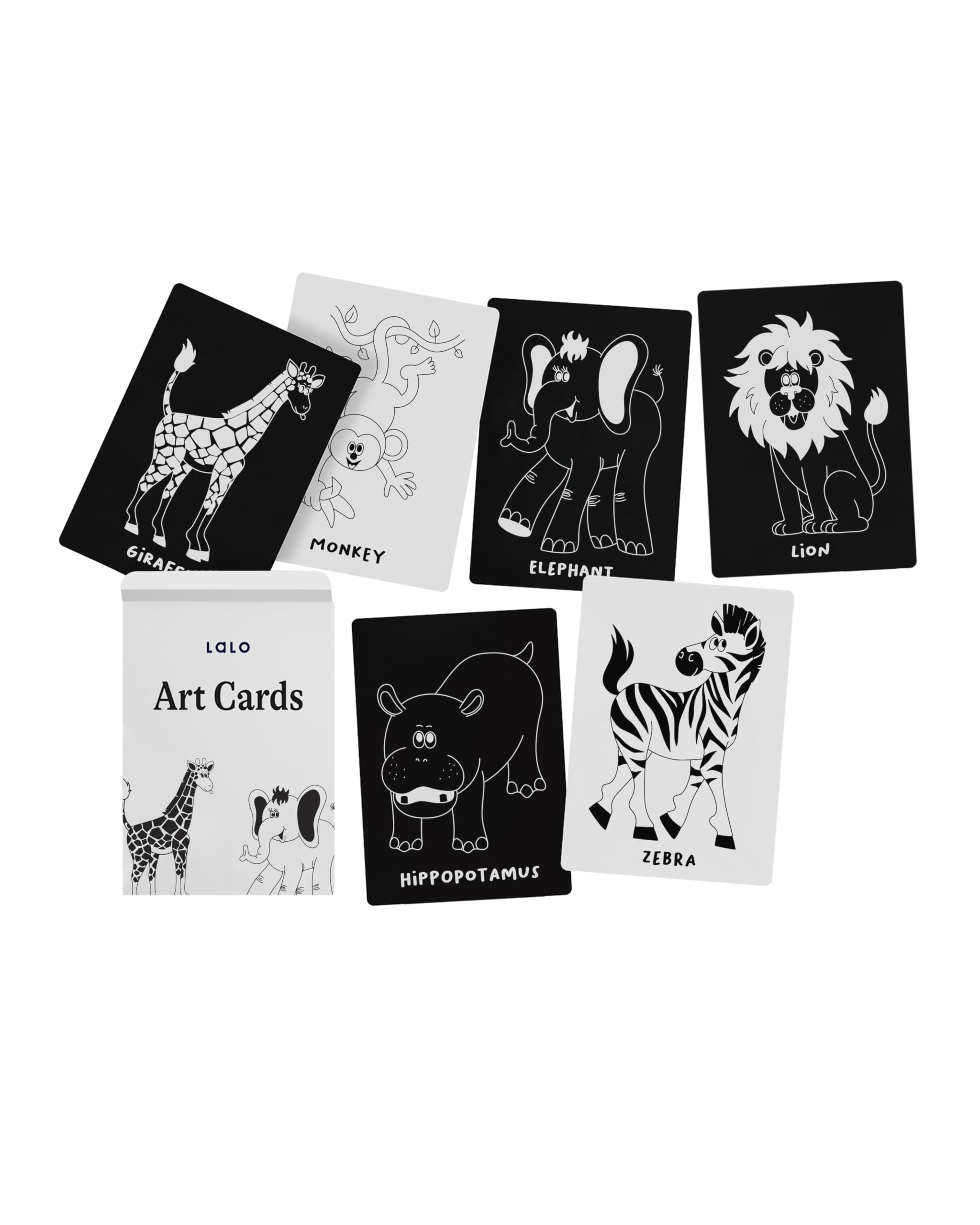 Amazon.com: Lalo Art Cards, Set of 6 High Contrast Baby Vision