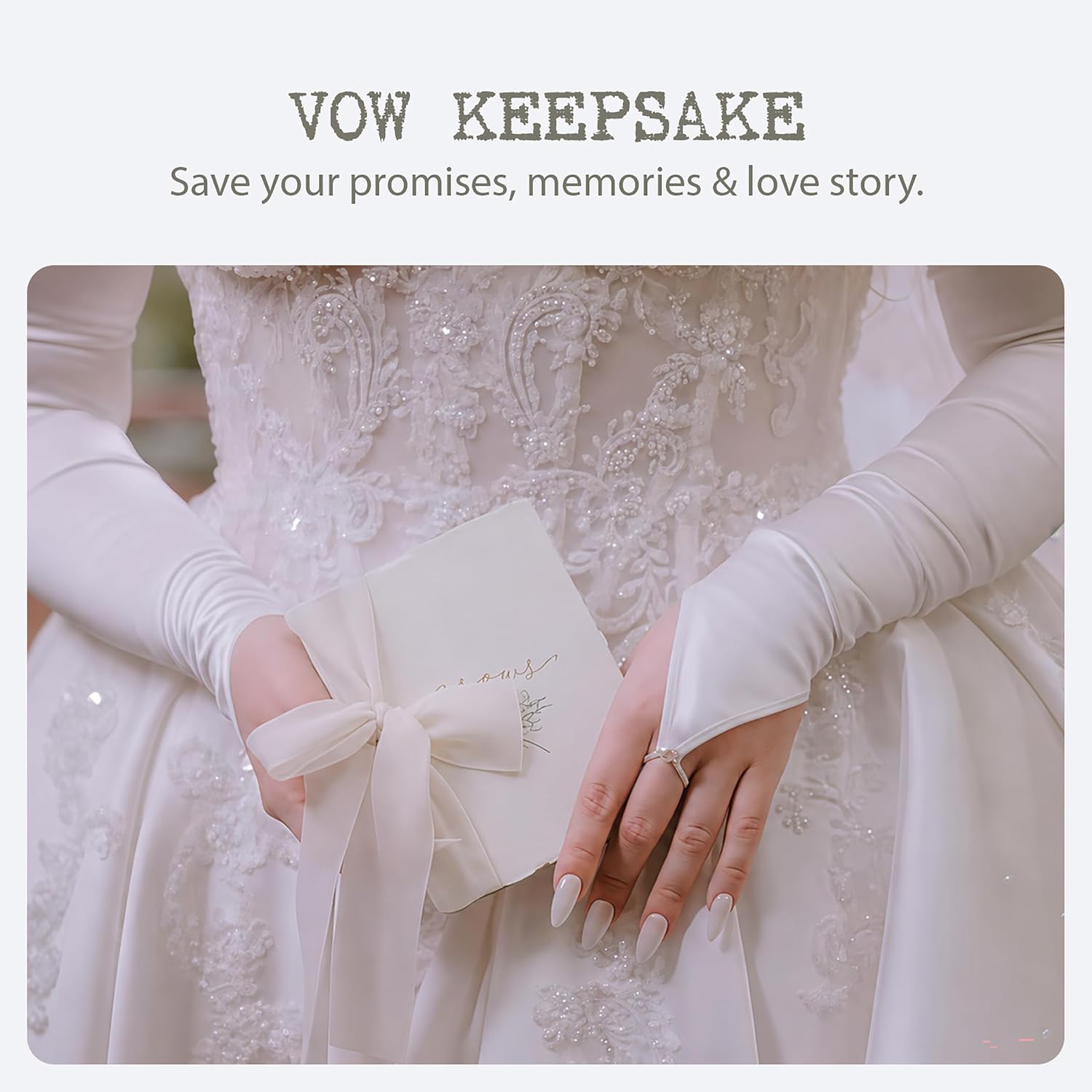 Wedding Vow Books His and Hers For Wedding Essentials Ivory & Navy Blue