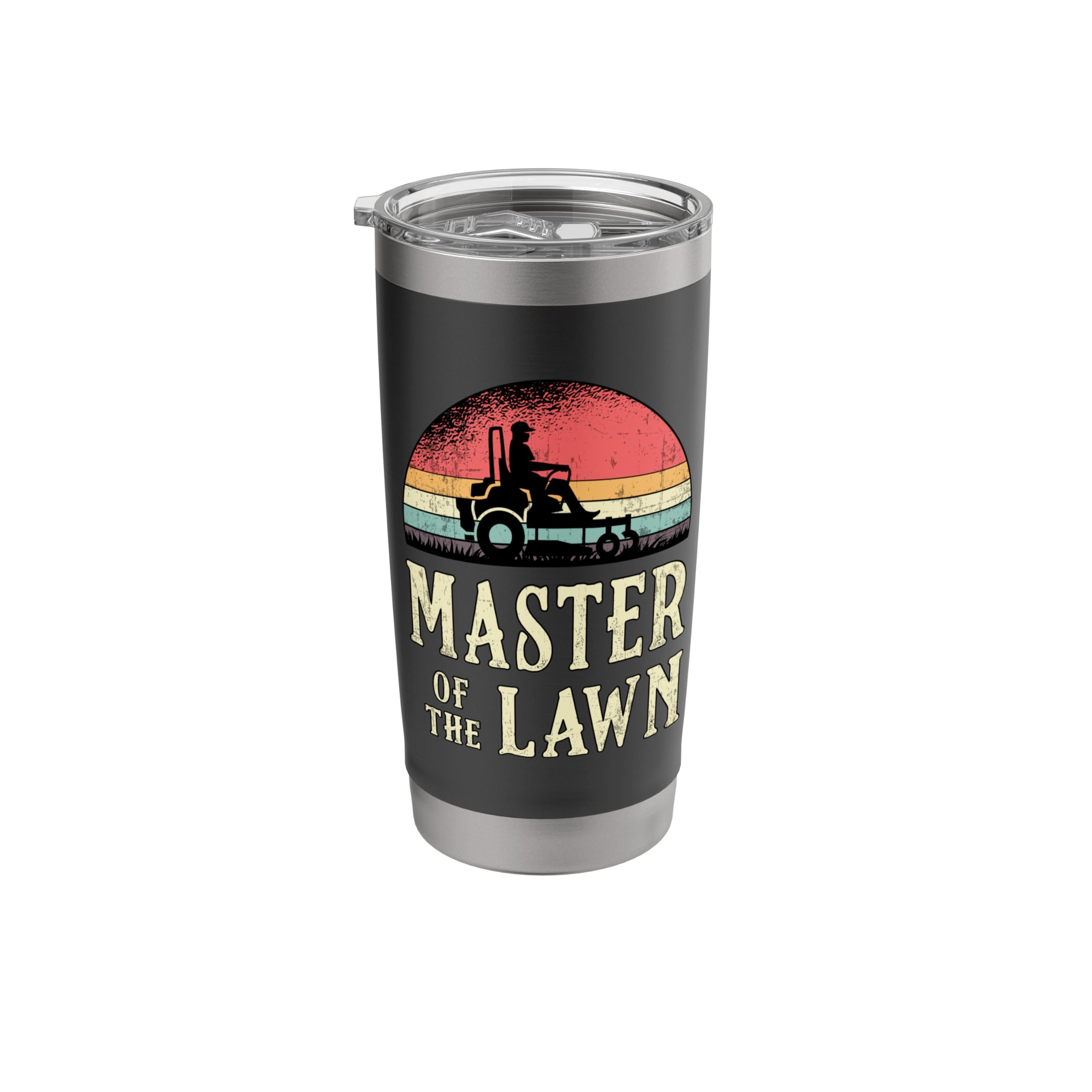 Master Of The Lawn Mower Garden Gardening Retro Lawn Mowing Stainless Steel Insulated Tumbler
