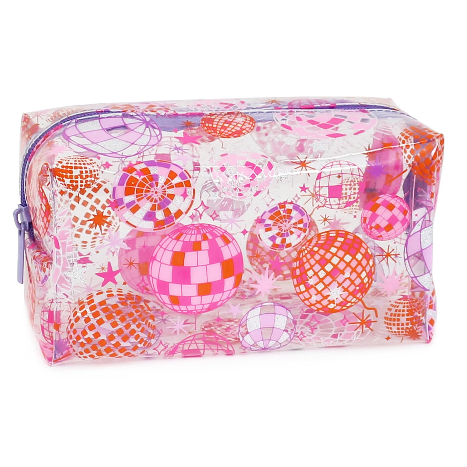 Fashion Stationery Big Pencil Case for Girls Kids Toddler Large Clear Pink Disco School Pencil Cases Large Big Capacity One Main Compartment Storage Case โ image 1