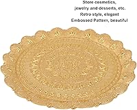 Vista 3 de Plato de café, bandeja de café turca dorada para café (dorado)