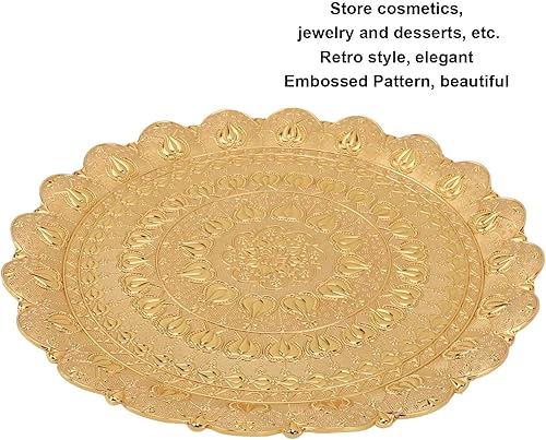 Miniatura 3 de Kufoo Plato de café, bandeja de café turca dorada para café (dorado)