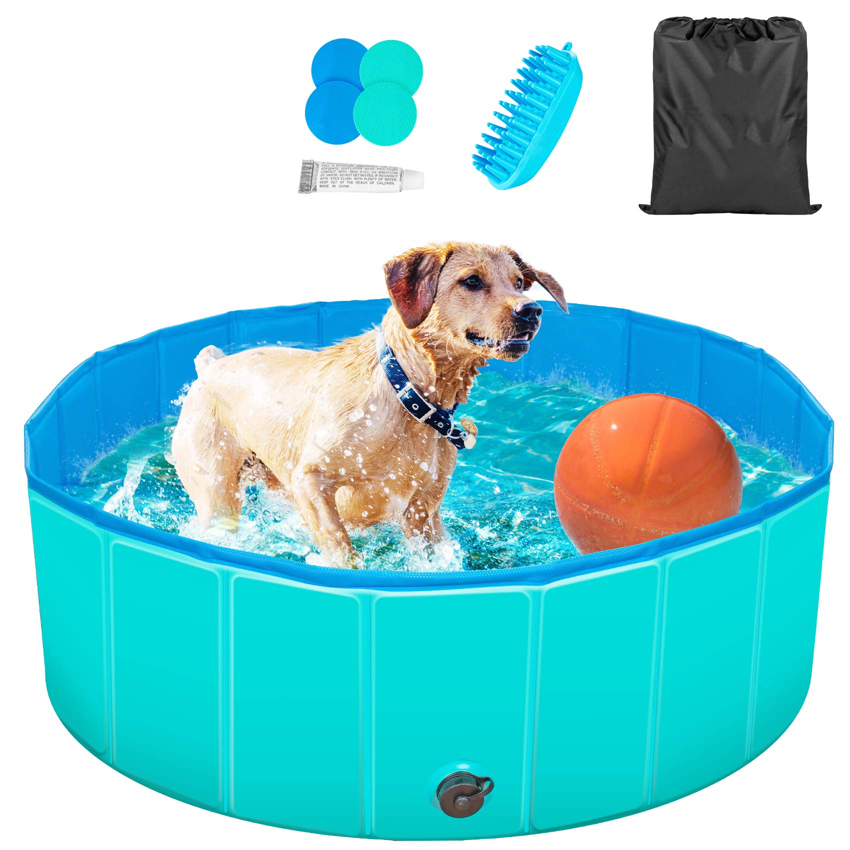 Buy TREYWELL Dog Pool, Pet Swimming Pool for Large Dogs, Foldable