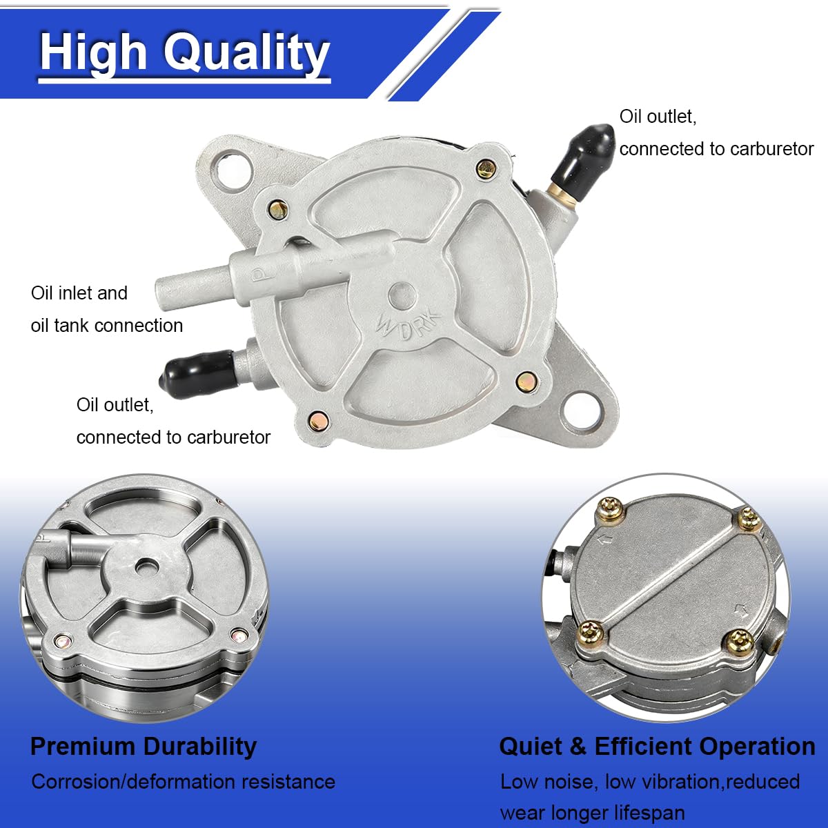250cc Pompe à essence à dépression pour scooter remplacement pour GY6 50 cc 125 cc 150 cc moto scooter quad kart cyclomoteur quad 4 roues buggy des dunes pour Taotao pour Roketa pour Sunl