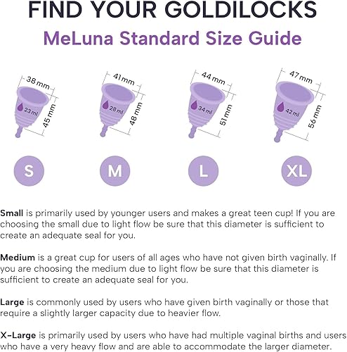 Miniatura 5 de Copa menstrual más personalizable con mango de tallo MeLuna Me Luna Cómodo vaso reutilizable Almohadilla de tampón alternativa para todo tipo de