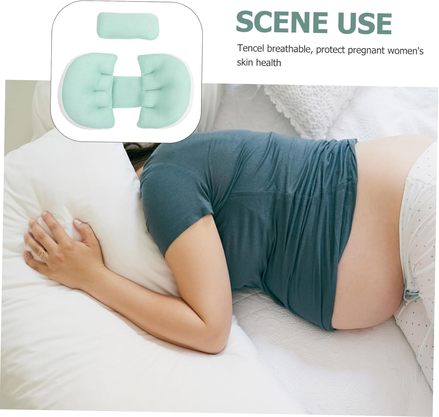 1set Pregnancy Pillow for Supportive Comfort Maternity Waist and Belly Pillow Breathable Design for for Pregnant Women to Alleviate Discomfort