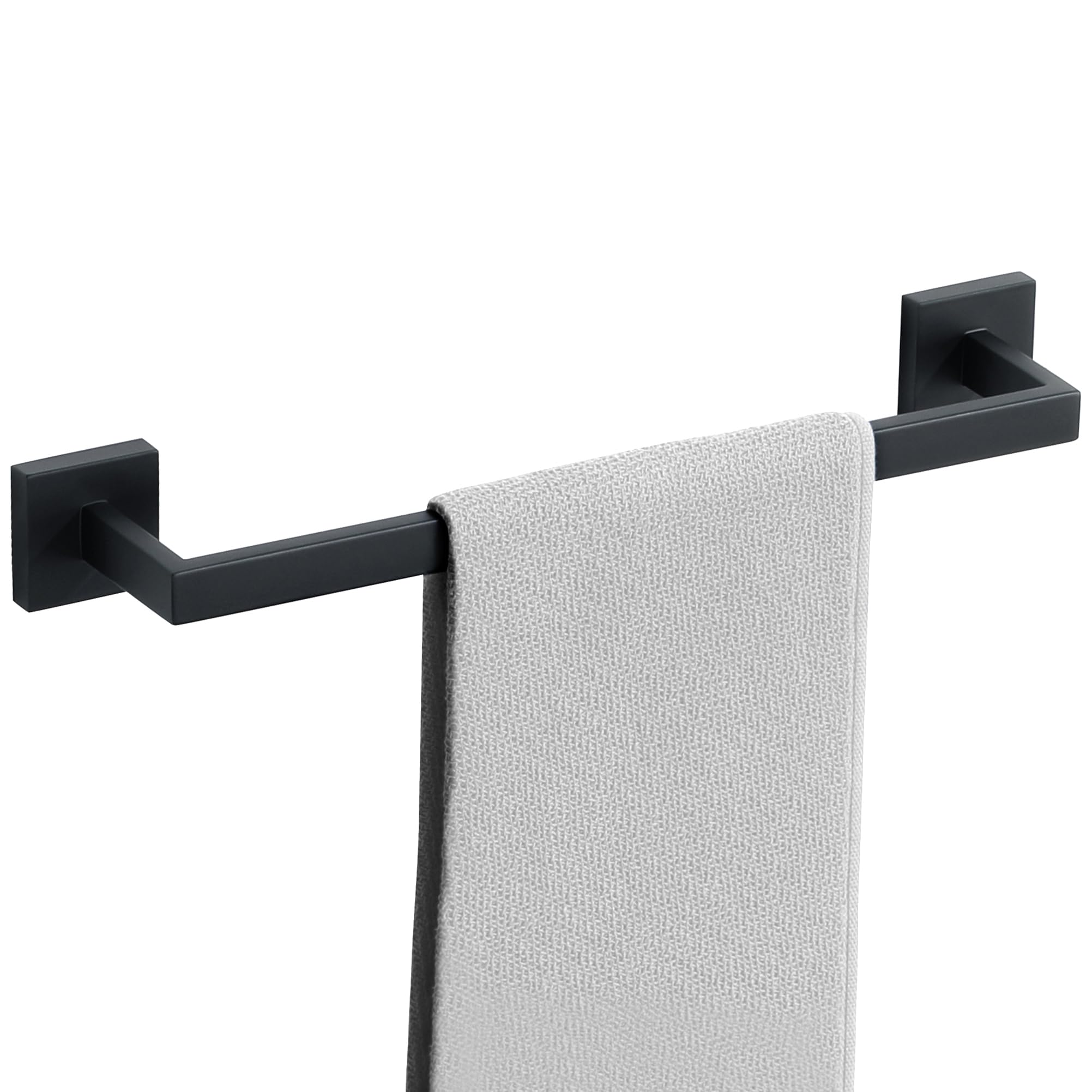 Mooche Black Towel Rail Wall Mounted, 36CM/14Inch Hand Towel Holder