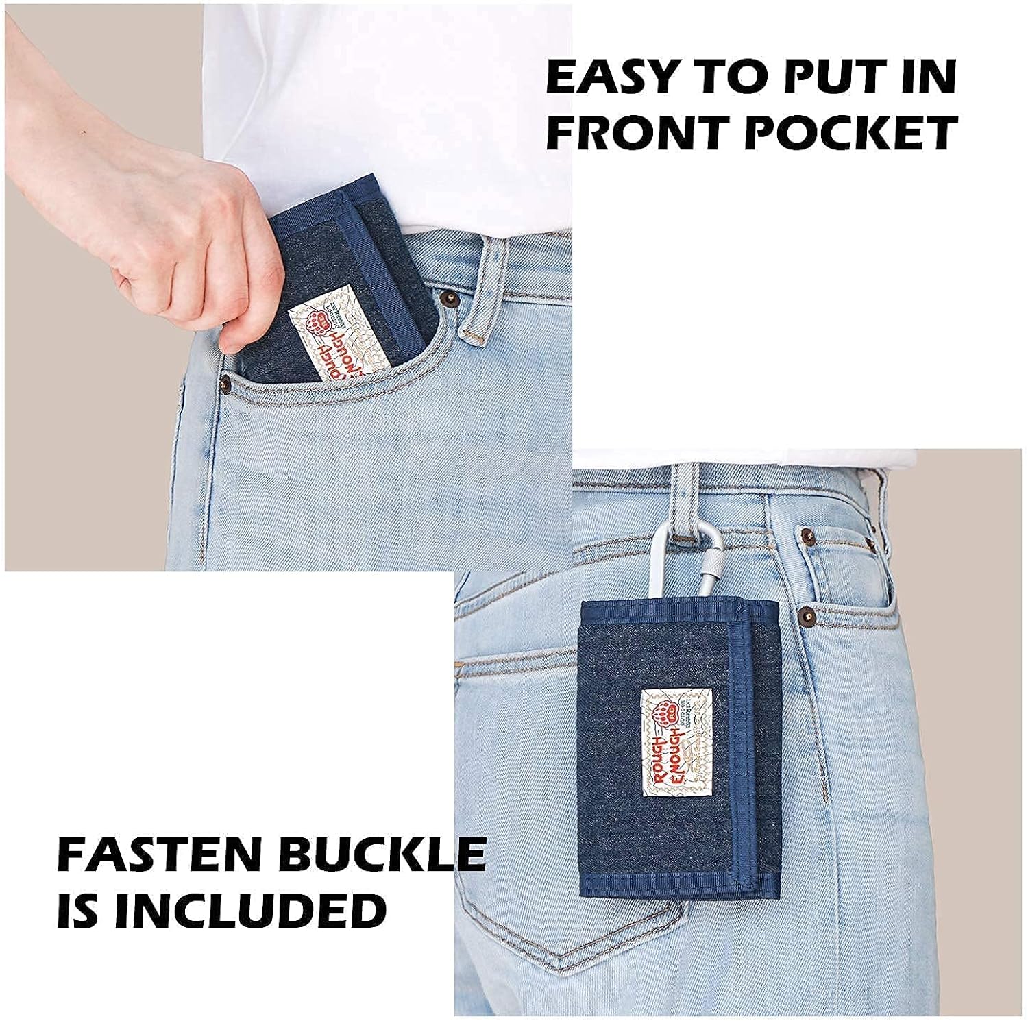 Rough Enough Wallet for Teen Boys Girls Kids Wallets with Lanyard Keychain Bundle Set : Clothing, Shoes & Jewelry