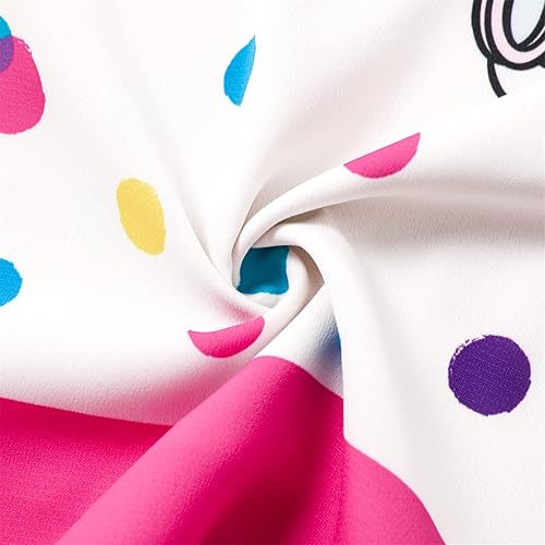 Miniatura 5 de Disney Mickey and Friends Minnie Mouse - Vestido para niña pequeña, estampado de lunares, lazo y correa para el hombro, traje de cumpleaños