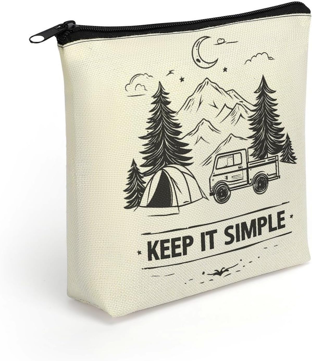 Keep It Simple Camping Camp Makeup Bag Purse Compact Cosmetics Pouch