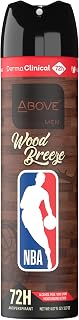 Above NBA Antiperspirant Deodorant Spray for Men | WOOD BREEZE | 72H Sweat & Odor Protection | Deodorant Dry Spray | No Stains | 5.07 oz