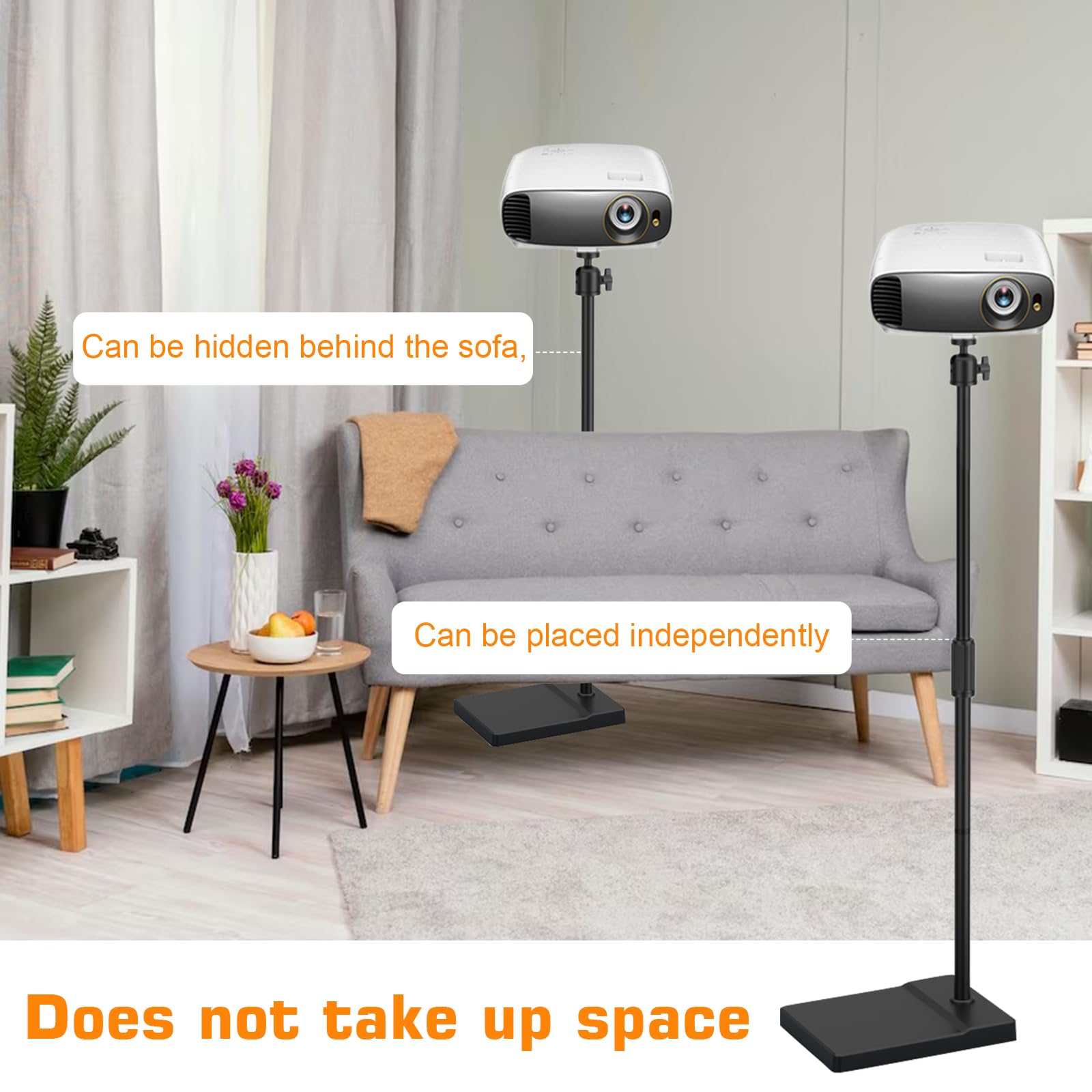 POLESTO Projectorhouder op standaard, in hoogte verstelbaar, 7 kg, vloer voor projectoren/camera's POLESTO Projectorhouder op standaard, in hoogte verstelbaar, 7 kg, vloer voor projectoren/camera's