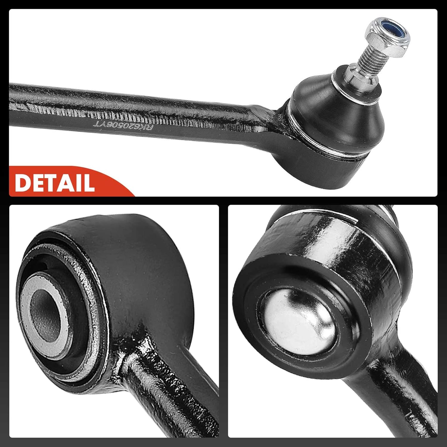 A-Premium Rear Forward Lower Control Arm, with Ball Joint & Bushing, Compatible with Hyundai Elantra 2007-2012