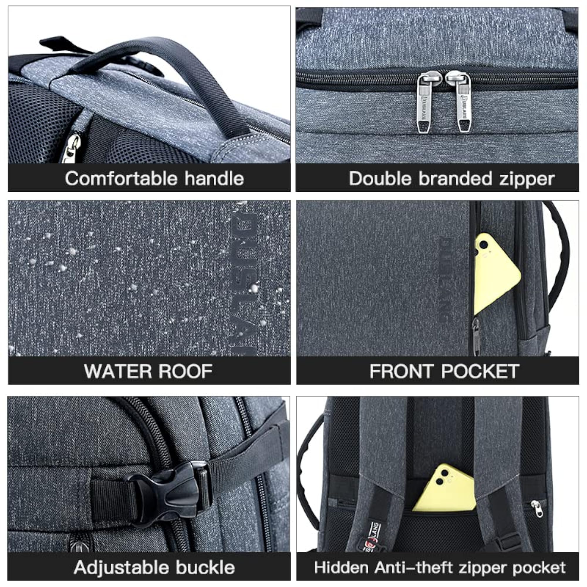Men's Waterproof Travel Laptop Backpack, Stylish & Functional
