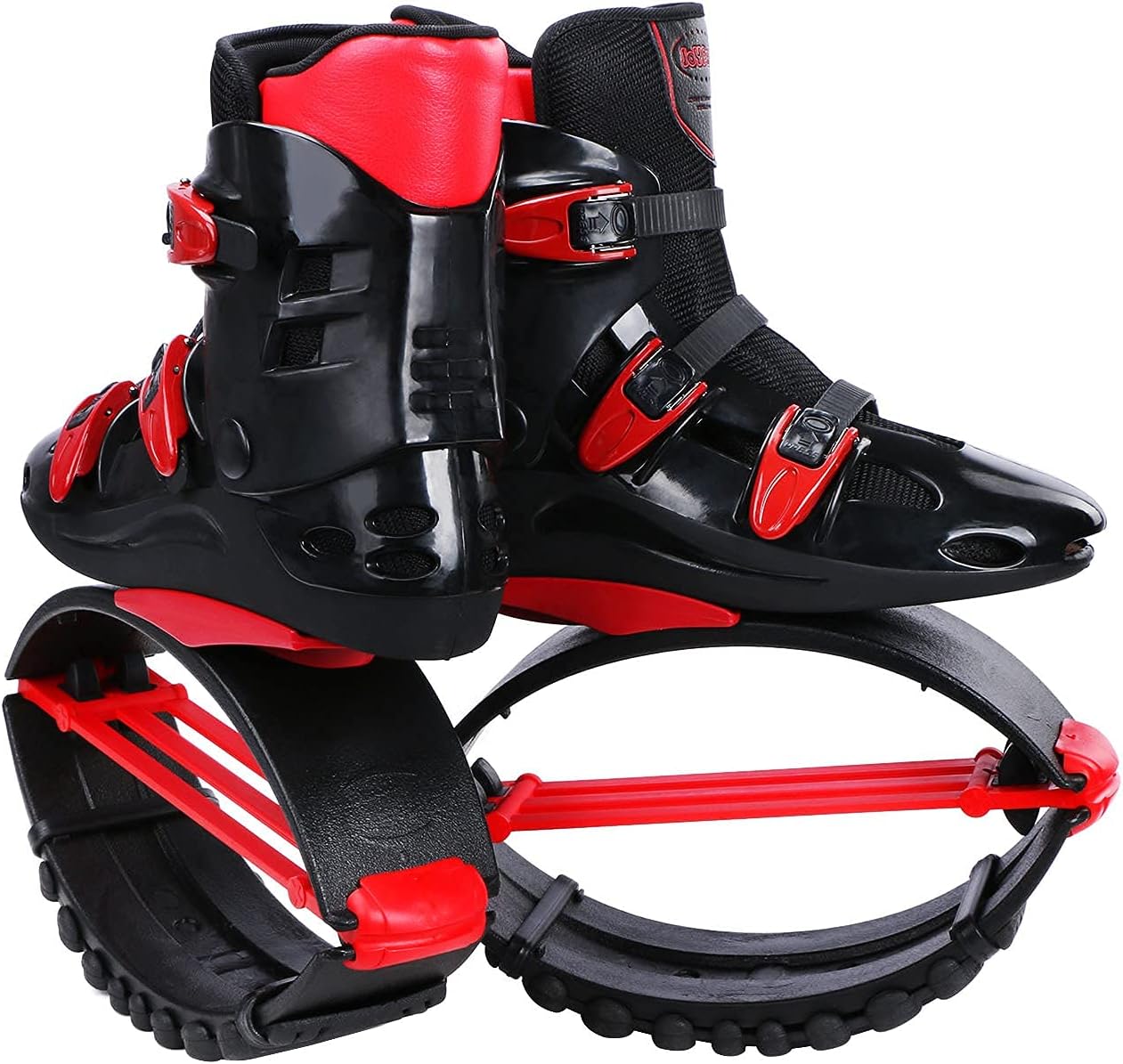 Joyfay Unisex Fitness Jumping Shoes Bounce Shoes for Women Adults(red, XX-Large)