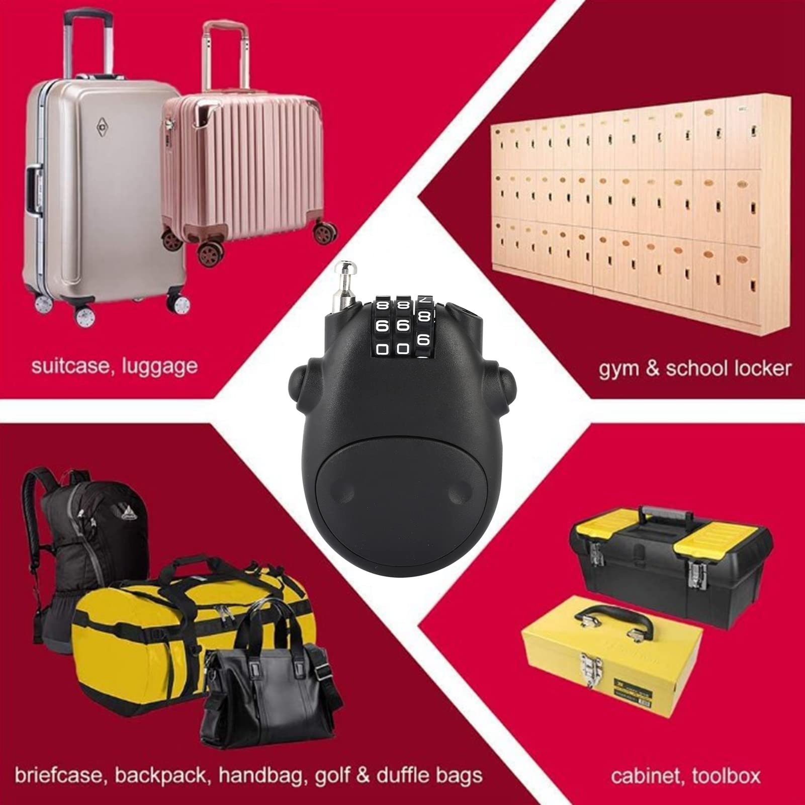Serrature Di Sicurezza A Combinazione Con Codice Password Per La Sicurezza Di Scatole Cassetti Cassette Postali Porte Mobili Argento 82328170