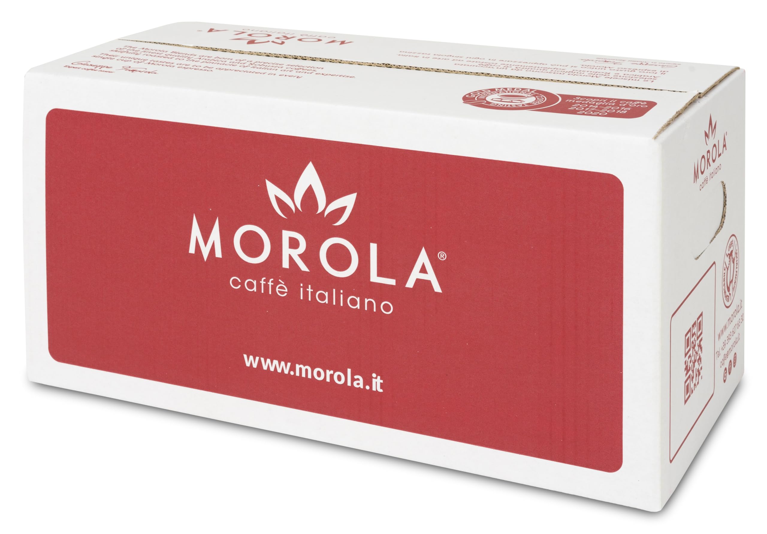 Morola Caffè Italiano - Caffè in Cialde Gusto Classico - Confezione Cialde ESE44 Biodegradabili - Miscela Composta da 50% di Arabica e 50% di Robusta (150 Cialde)