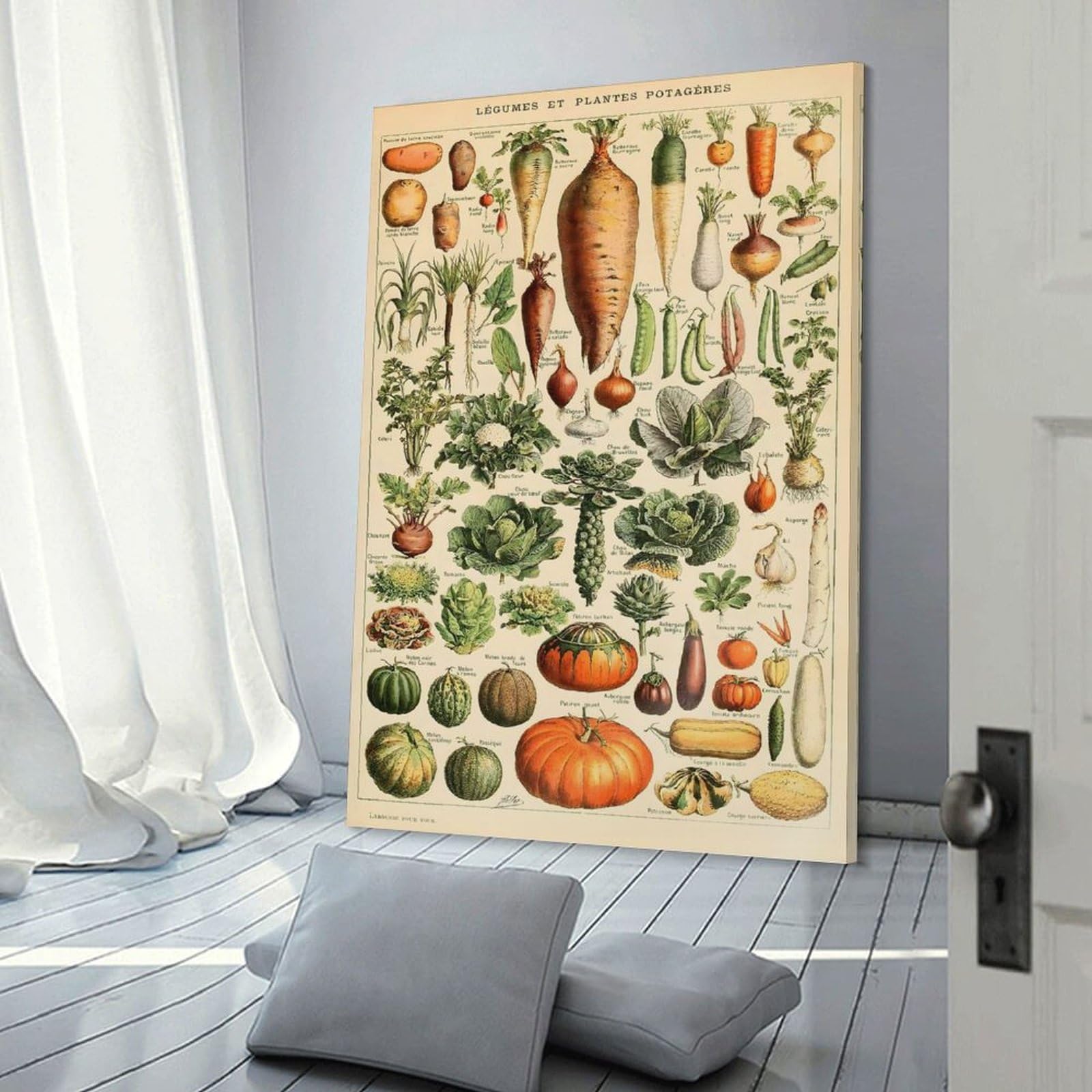 Junmoney Fruit And Vegetables Decorative Wall Artwork, 20x30inch(50x75cm), for Corridors, Hallways Or Apartment Entries, Home Artwork for First Impressions
