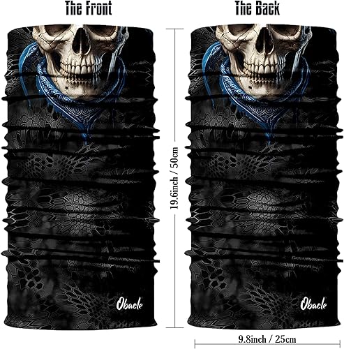 Miniatura 208 de Obacle - Media máscara de calavera, para protección contra el viento, el sol, sin costuras, 3D, para hombres, mujeres, duradera, delgada, Hombres
