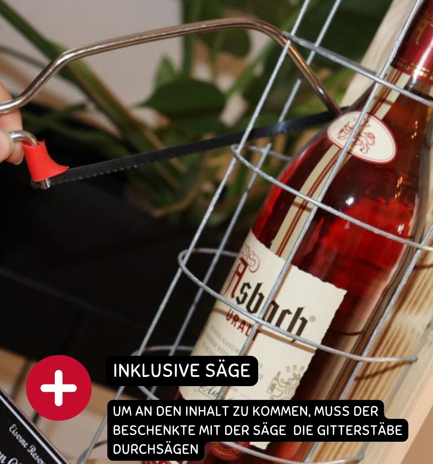 Asbach Uralt - Geburtstag Geschenk Eiserne Reserve Gitter Text rot: Happy Birthday Brandy (1 x 0.70 l)