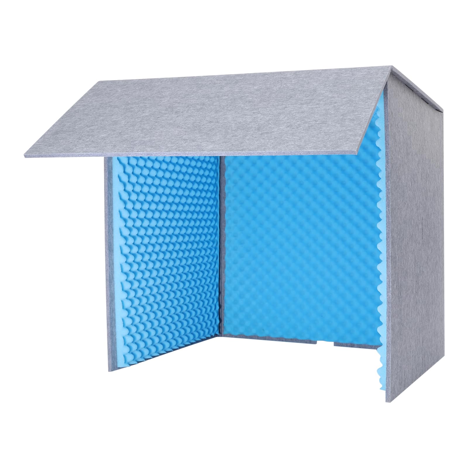 Cabina vocal, cubierta de escritorio insonorizada, 80 x 80 x 80 cm, cabina vocal portátil para estudio de grabación, oficina en casa