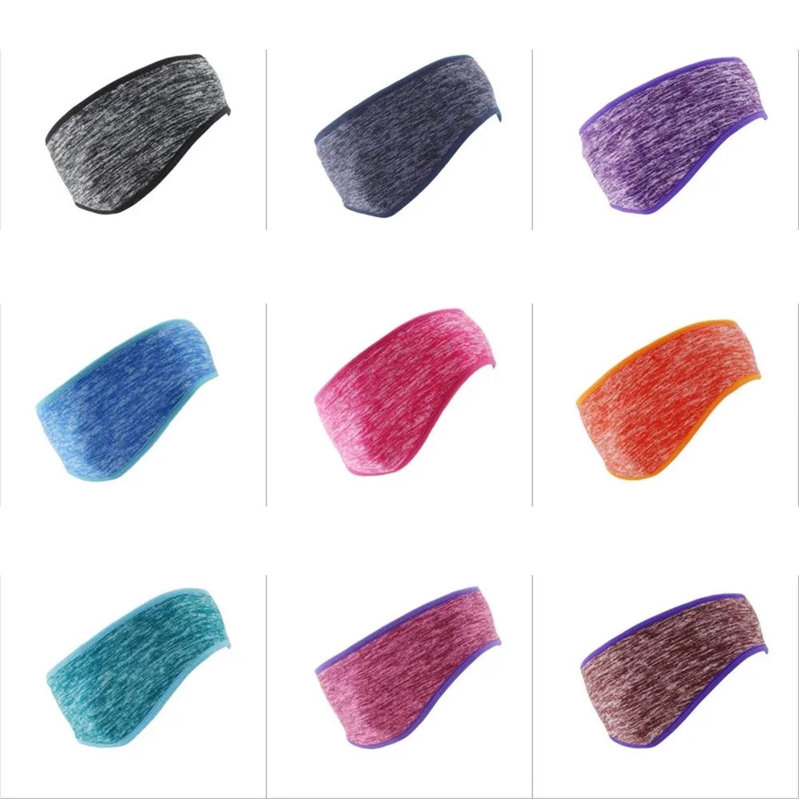5 pièces Sports de plein air cheveux sueur oreille couverture femmes filles en cours d'exécution bandeau plus chaud hiver cache-oreilles Yoga Pour Hiver(Blue)