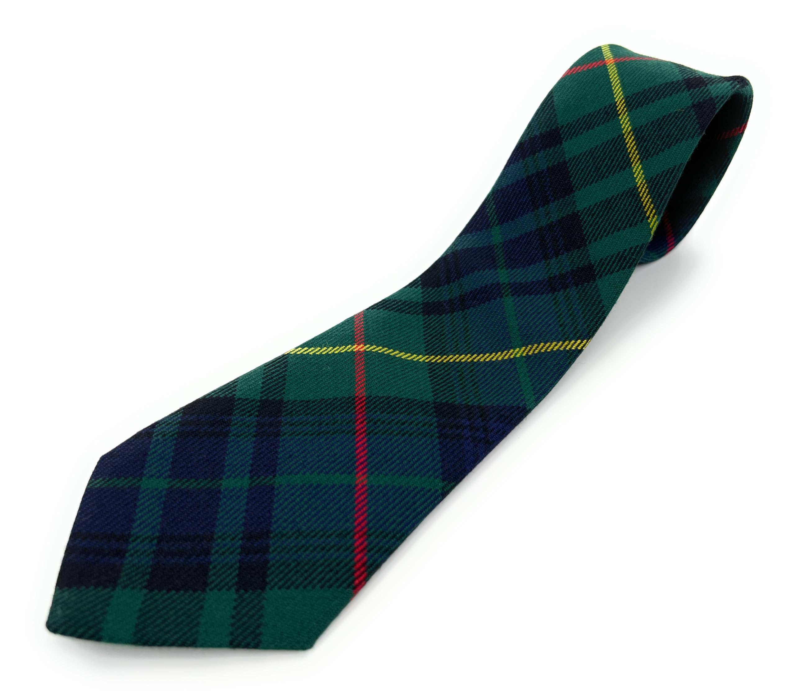 Men's Tartan Neck Tie New Wool British Made (Stewart Hunting)