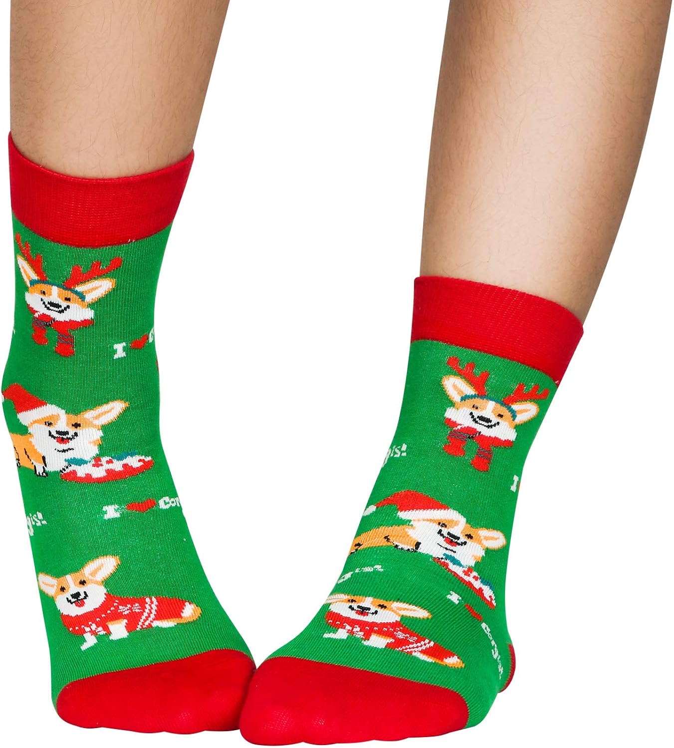 Boys Girls Kids Crew Socks Novelty Funny Flamingo Corgi Animal Christmas : Clothing, Shoes & Jewelry