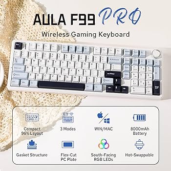 Amazon | MechLands AULA F99 PRO 96% メカニカルキーボード BT5