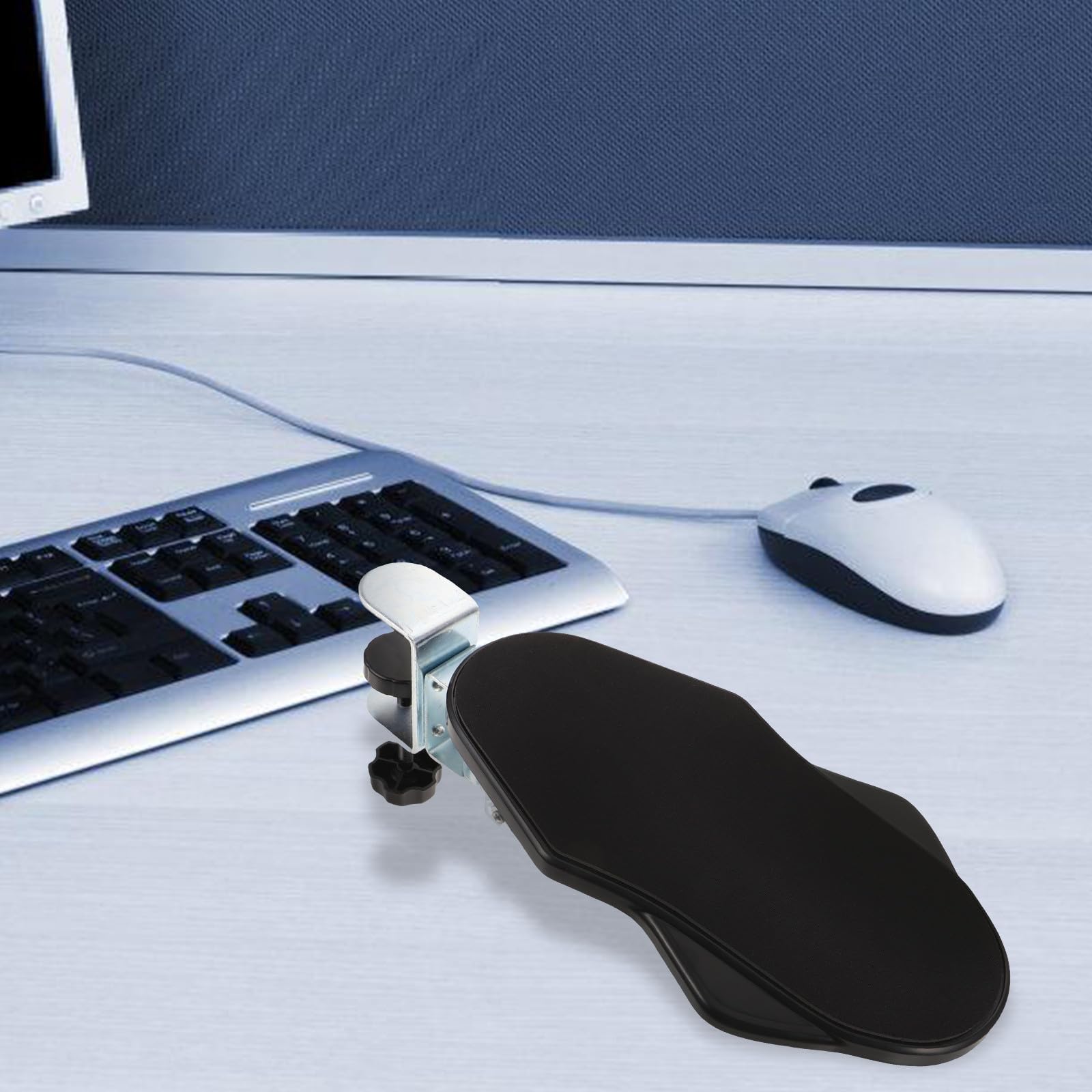 Zerodeko Reposabrazos para Escritorio Ergonómico de Muñeca y Alivio de Estrés para Hombro, Material Abs y Hierro, Adecuado para Oficina y Viajes de Negocios