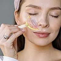 Vista 2 de FRCOLOR Rodillo de jade Rodillo facial Guasha Herramientas faciales para el cuidado de la piel 2Pcs