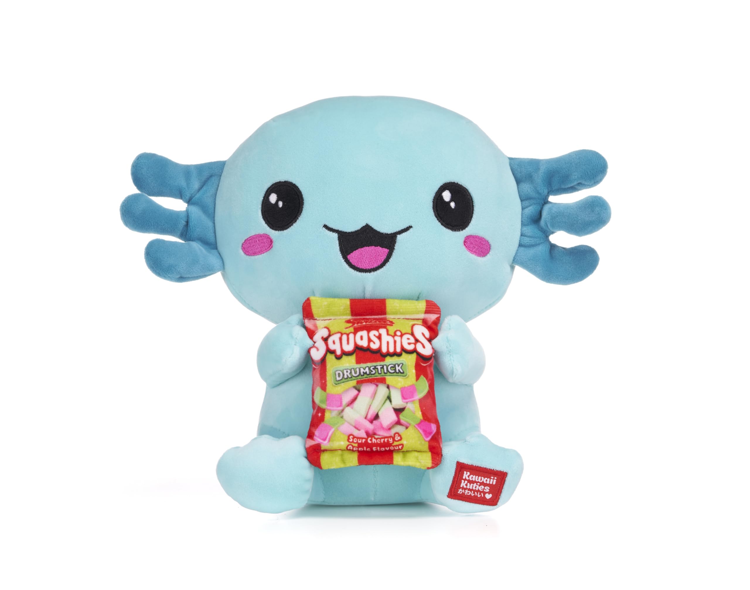 Kawaii Kuties 9.5” / 24cm Swizzels Squash’Alotl Green Axolotl Soft Plush Toy