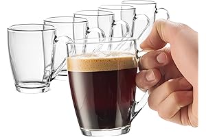 Bormioli Rocco Glass Coffee Mugs