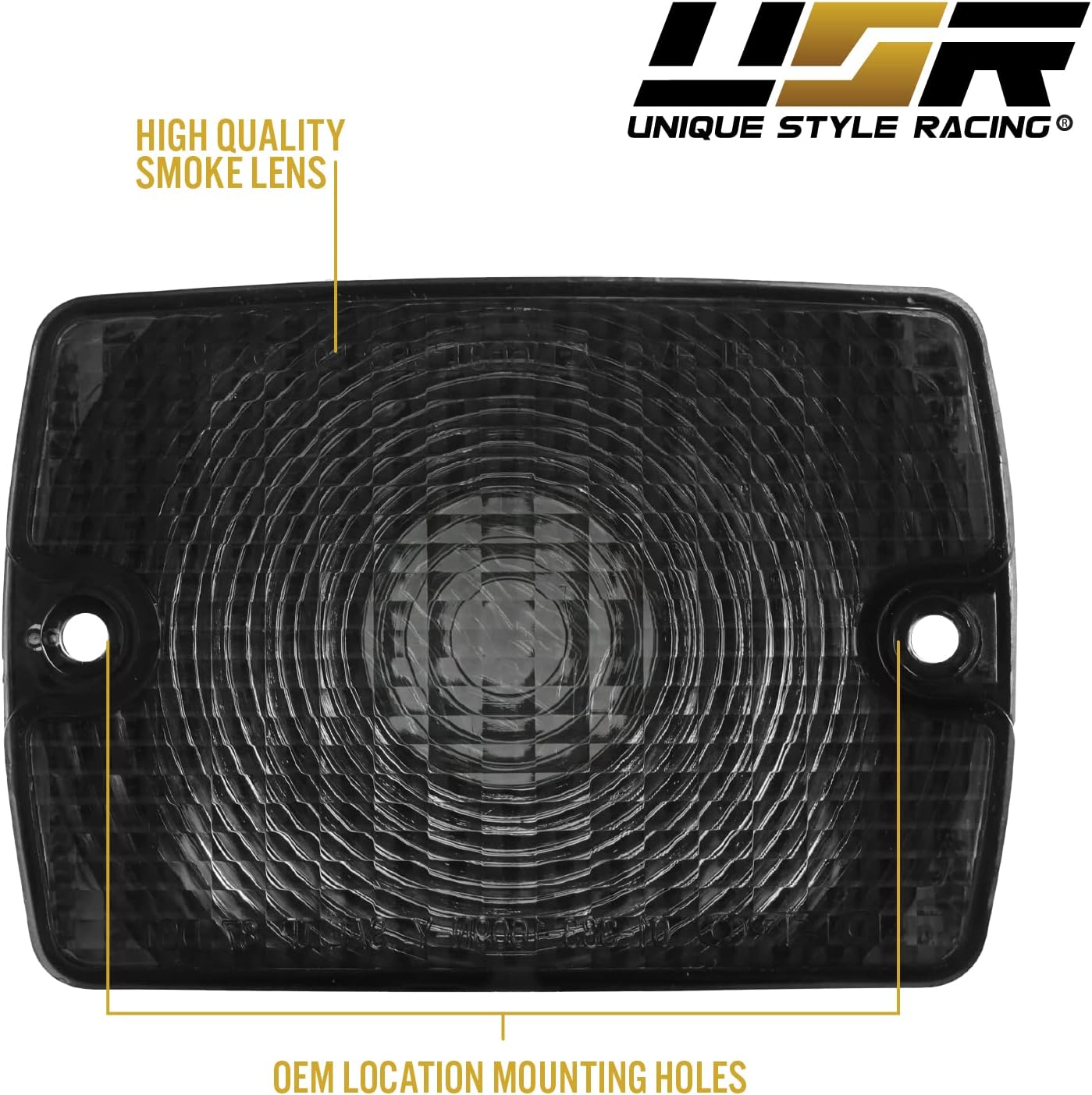 USR DEPO 87-93 YJ Side Marker Lights - COMBO Front Bumper Turn Signal Lamps + Fender Parking Sidemarkers Light Set Compatible with 1987-1993 Wrangler YJ Chassis (Smoke 4 Pieces)