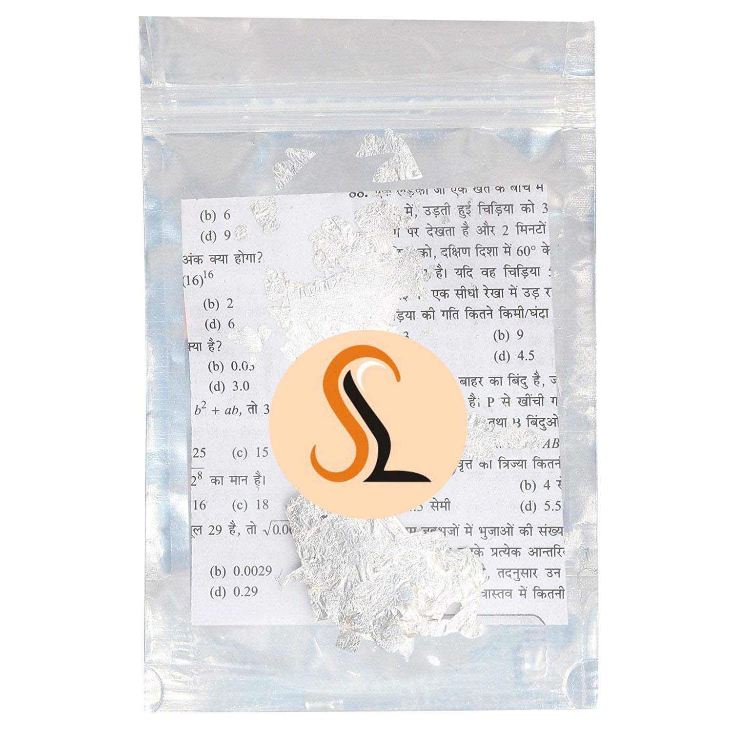 SundarLaxmi Chandi Vark/German - 20 Leaves | 100% Pure World's Finest Silver Leaves