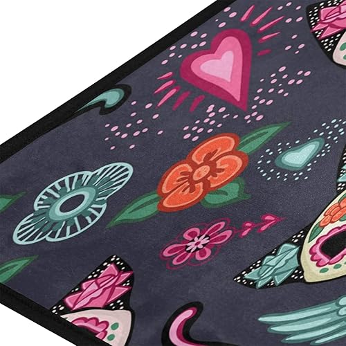 Miniatura 10 de Tapete de cocina con aurora, antideslizante, absorbente, para entrada, baño, garaje, decoración del hogar, interior y exterior, 39 x 20 pulgadas