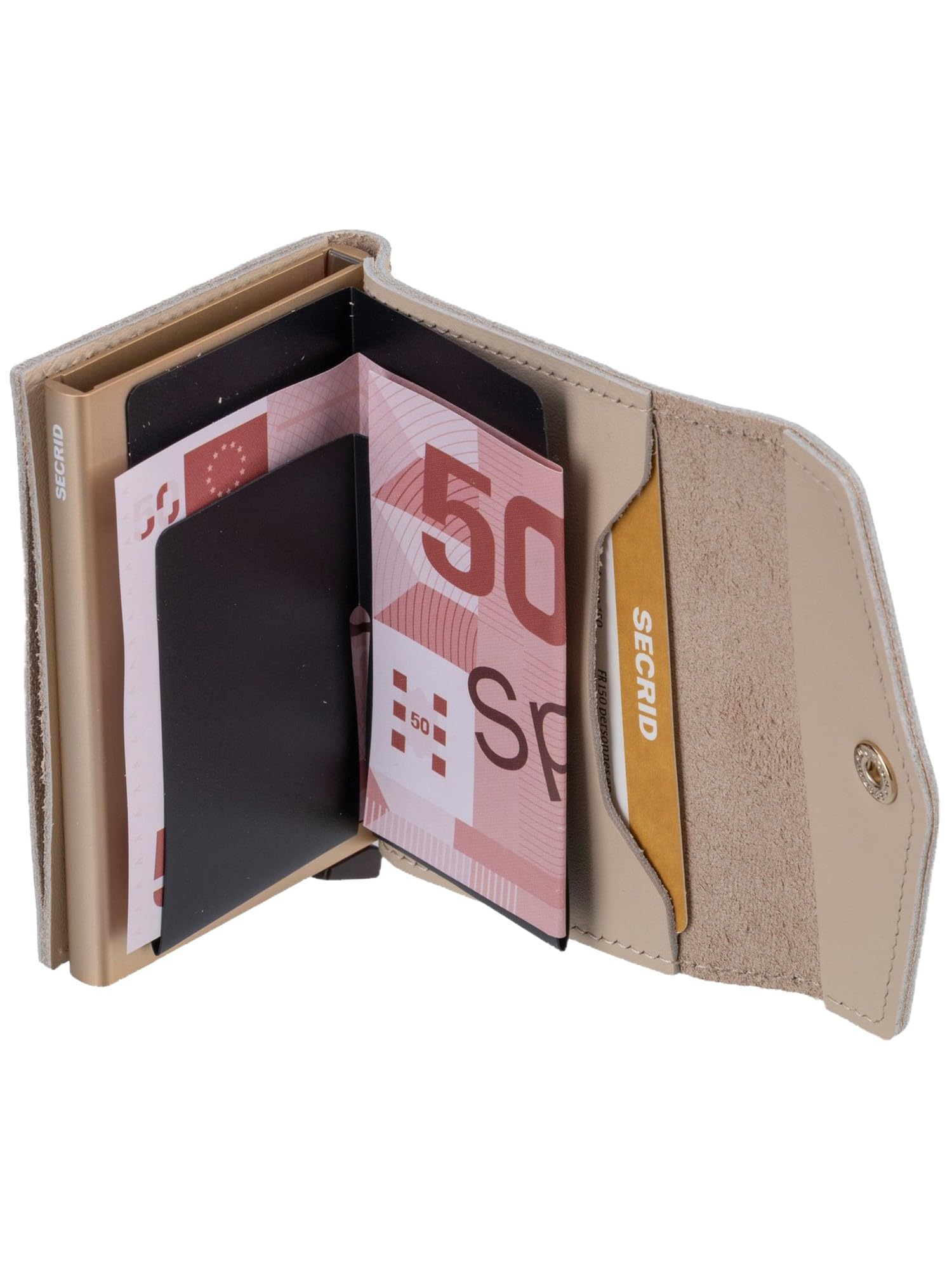 Secrid Damski męski portfel Envelope Pebble One Size, Latte, Einheitsgröße, portfele małe